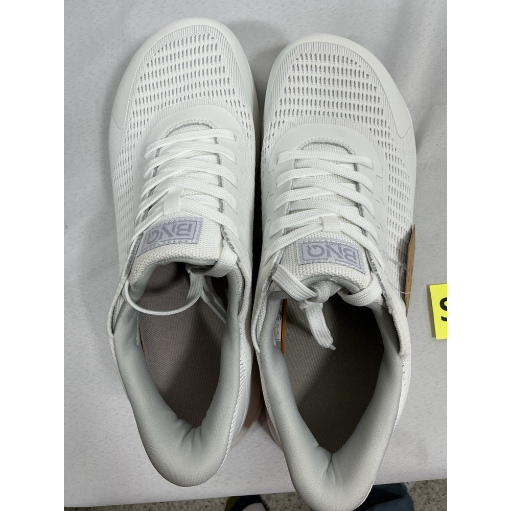 Men’s NWT BNQ Wide Lace Up Sneakers Us 11 White Mesh - Picture 5 of 8